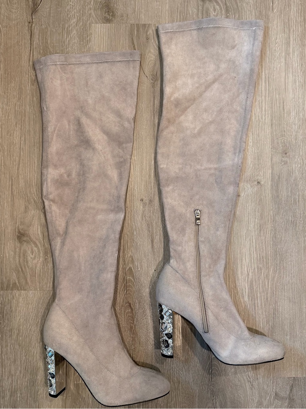 JIMMY CHOO similar style grey tall boot